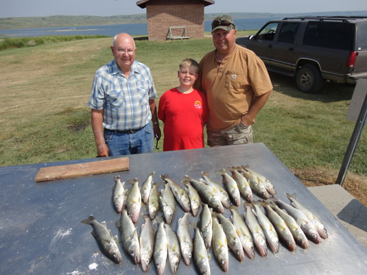 Lakes Oahe/Sharpe Pierre Area fishing report for July 1st 2nd and 3rd 2013