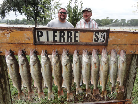 Lakes Oahe/Sharpe Pierre area fishing report for August 15th thru the 17th 2013