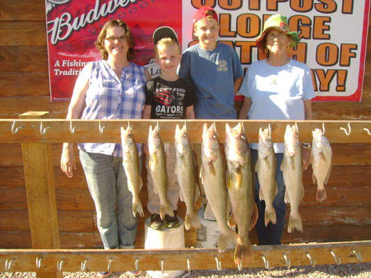 Lakes Oahe/Sharpe Pierre area fishing report for July 15th thru July 18th 2012