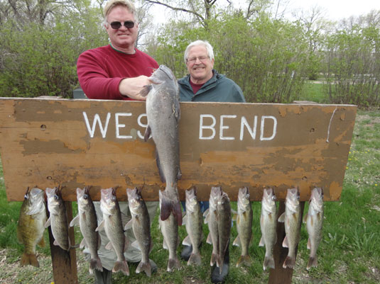 Fishing report Lakes Oahe/Sharpe Pierre SD area May 4th thru May 9th 2014