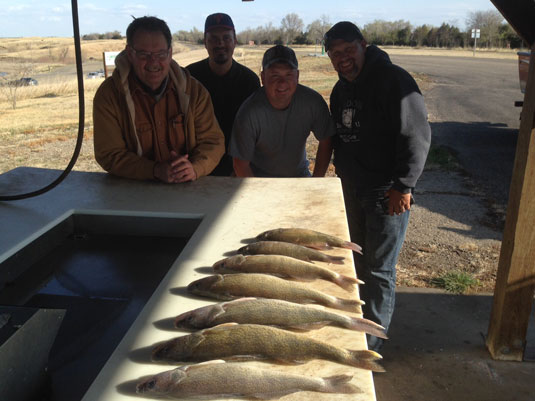 Lakes Oahe/Sharpe Pierre area fishing report for April 16th thru the 19th 2015