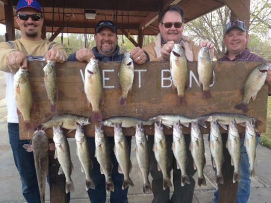 Lakes Oahe/Sharpe Pierre area fishing report for April 16th thru the 19th 2015