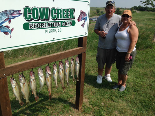 Fishing Report Lakes Oahe/Sharpe Pierre area for July 1st to the 5th 2015