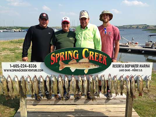Fishing report for Lakes Oahe/Sharpe Pierre area July 6th and 7th 2015