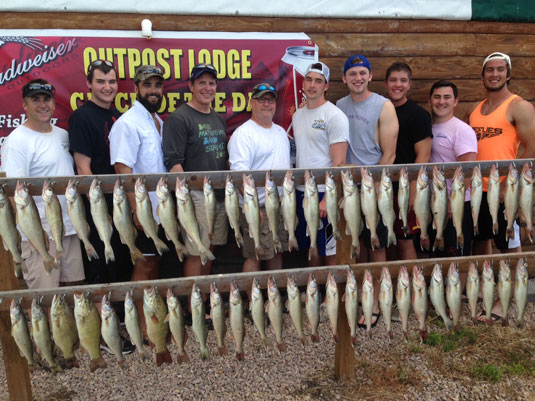 Fishing Report Lakes Oahe/Sharpe Pierre area July 12th and 13th 2015