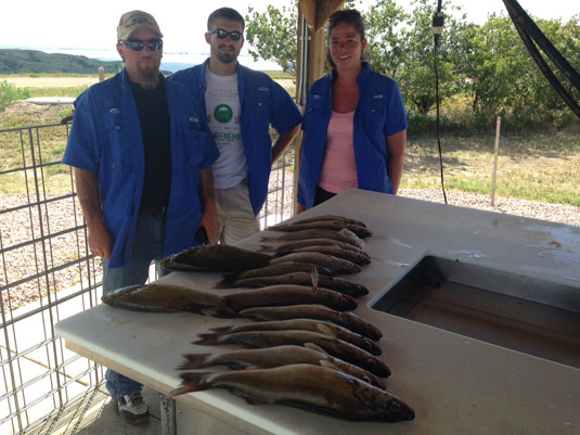 Fishing Report Lakes Oahe/Sharpe Pierre Area August 1st 2nd and 3rd 2015