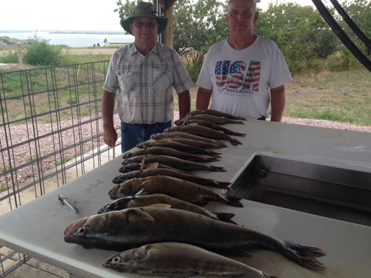 Fishing Report Lakes Oahe/Sharpe Pierre area 5th thru the 8th August 2015