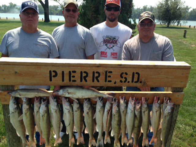 FISHING REPORT LAKES OAHE/SHARPE PIERRE AREA FOR AUGUST 22ND THRU THE 26TH 2016